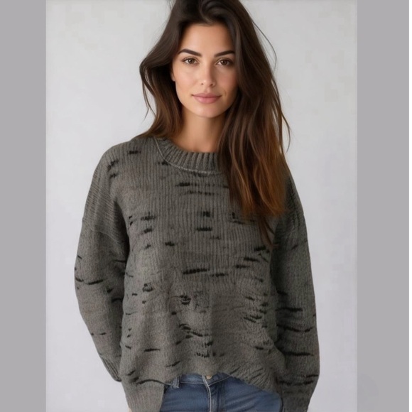 Madewell Gray Wool Blend Crewneck Sweater Size Small - Picture 2 of 8